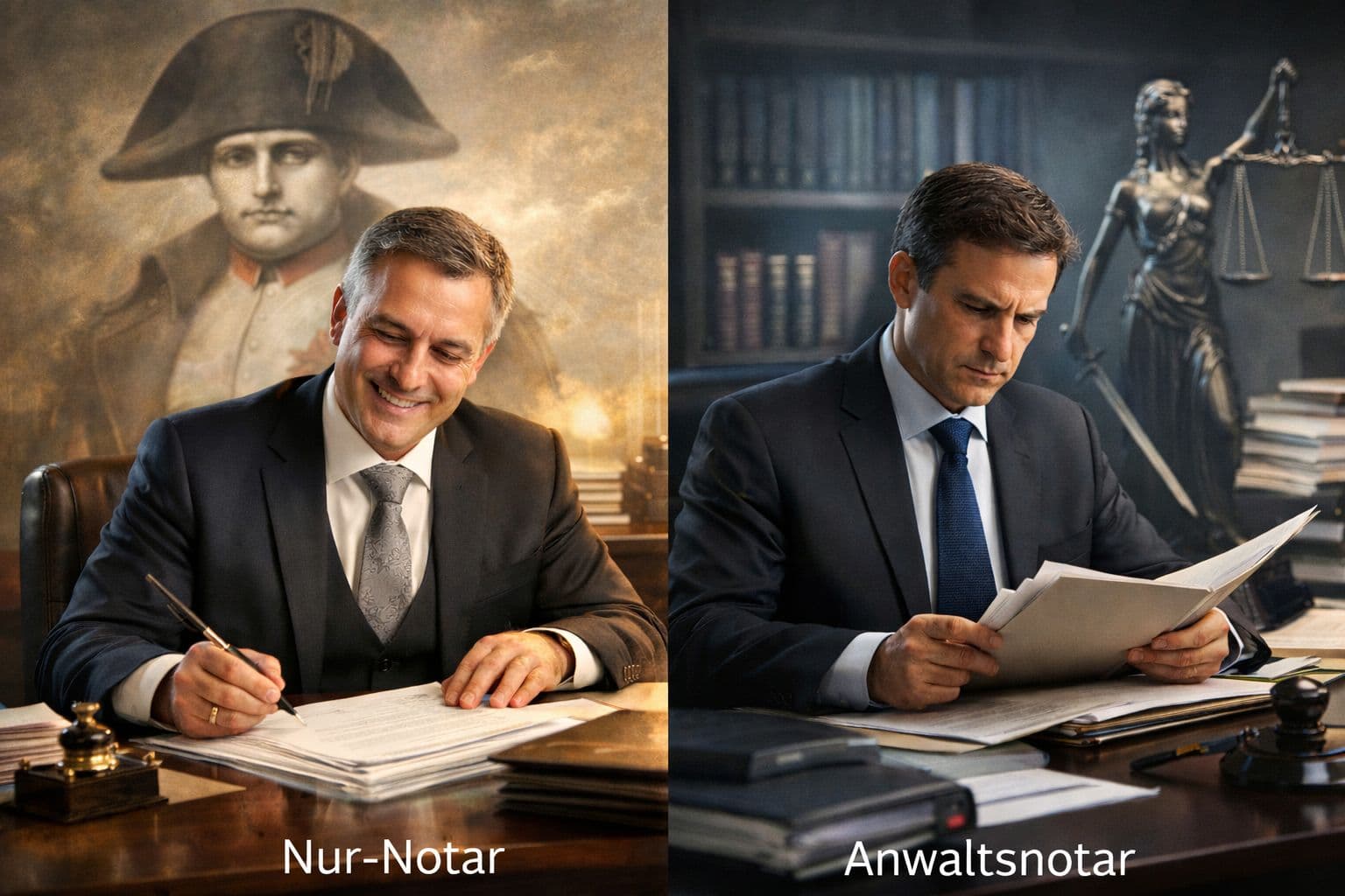 Nur-Notariat vs. Anwaltsnotariat: Strukturelle Unterschiede beim Einstieg